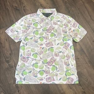 NWOT Tito's X William Murray Transfusion Men's Golf Polo Large